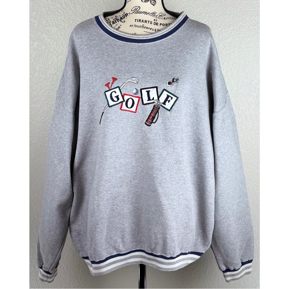 Clubfellow Vintage Men's Cotton Blend Embroidered Golf sweatshirt,, size XL - Picture 5 of 11